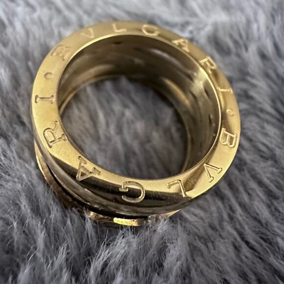 Stainless Steel Gold-Plated Ring Size 8 and wide 10MM - Picture 2 of 6